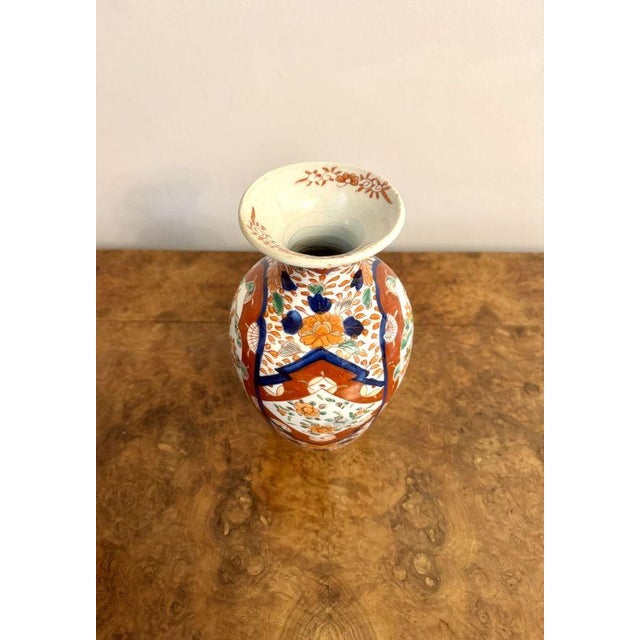 Antique Japanese Imari Vase, 1900s For Sale - Image 4 of 5