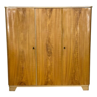 Mid-Century 3-Door Linen Cabinet For Sale