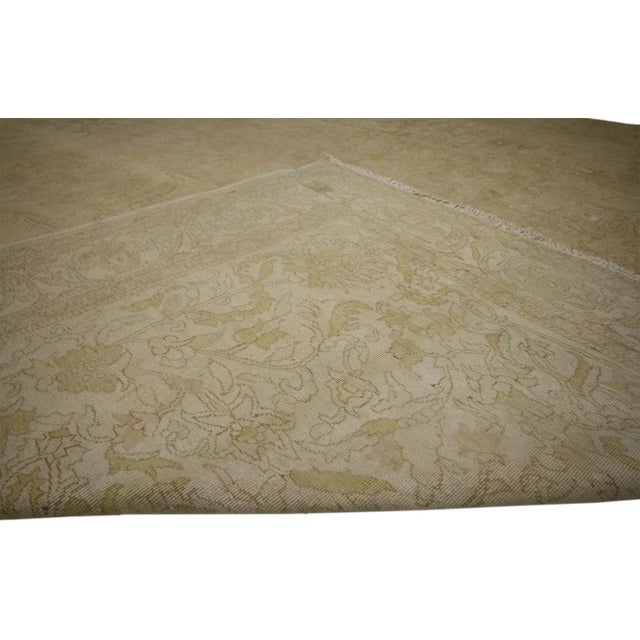 Traditional Antique Turkish Oushak Rug - 09'02 X 12'07 For Sale - Image 3 of 6