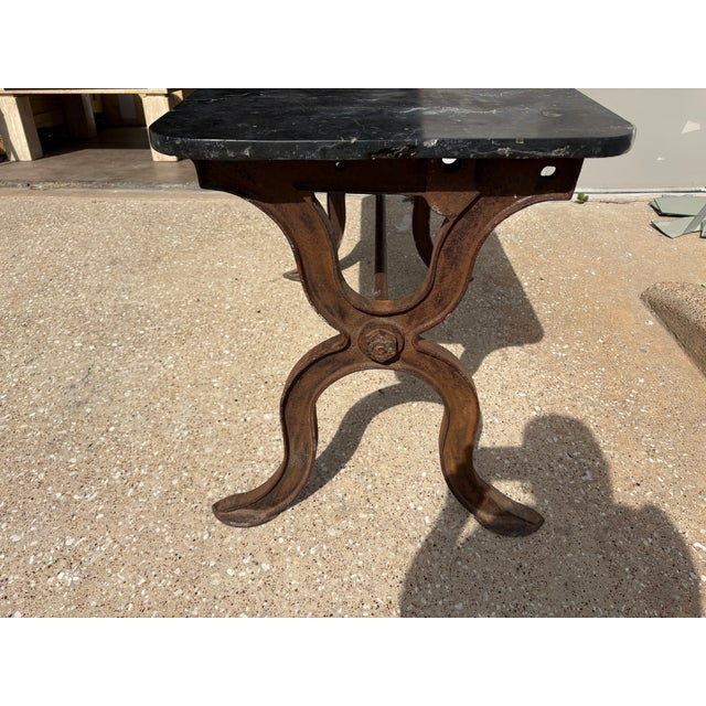 Mid 19th Century French Cast Iron Work Table For Sale - Image 10 of 11