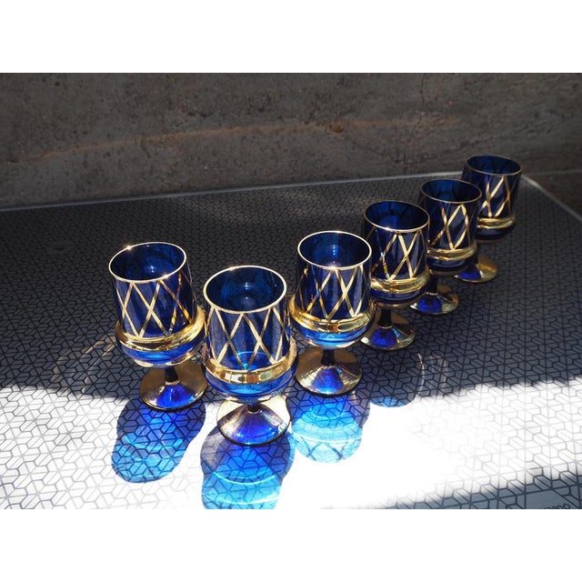 Bohemia Cognac Glasses, 1960s, Set of 6 For Sale - Image 6 of 9