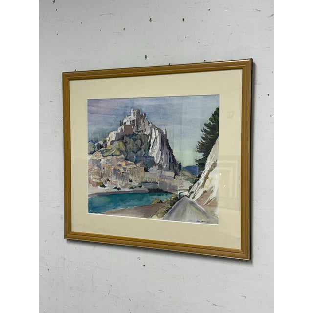 Design Plus Gallery presents the “Sisteron – La Citadelle" Framed Watercolor Painting by artist Paul Maldonnet. The...
