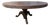 Sculptural Solid Teak Wood Dining Table With Expressive Natural Grain For Sale