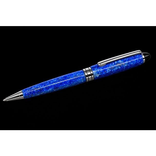 Gemstone Lapis Lazuli Ballpoint Pen Gemstone Writing Instrument Usa Made For Sale - Image 7 of 9