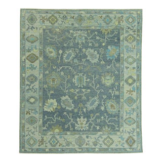 Turkish Oushak Rug 7'8" x 9'1" #19103 For Sale