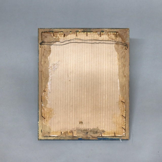 Antique Maxfield Parrish Art Deco Print “Evening” C1930 Measures - 16.25"H x 13.25"W x 1"D