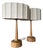 Oak Table Lamps by Ab Stilarmatur Tranås, Sweden, 1960s, Set of 2 For Sale