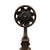 Antique Bradley & Hubbard Floral Medallion Cast Iron Andirons – Pair (c. 1890–1920) A substantial and attractive pair of...