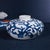 Rustic Bermuda Coral Stoneware Blue/White Vase For Sale - Image 3 of 4