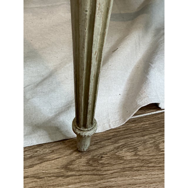 1980s Set of 5 French Louis XVI Style Caned Dining Chairs in Distressed Finish For Sale - Image 14 of 18