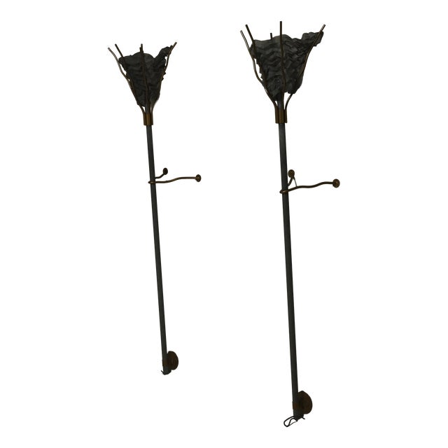 Torche Wall Lamps by Rob Eckhardt for Eckhardt and Leeuwenstein, 1980s, Set of 2 For Sale
