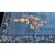 Royal Blue 1920s Blue Floral Vase Design Antique Chinese Art Deco Rug 9' X 11'8" Carpet For Sale - Image 8 of 8
