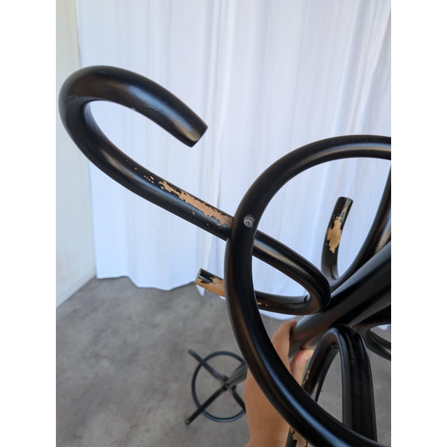 Black Vintage Black Bentwood Coat Stand, 1970s For Sale - Image 8 of 18