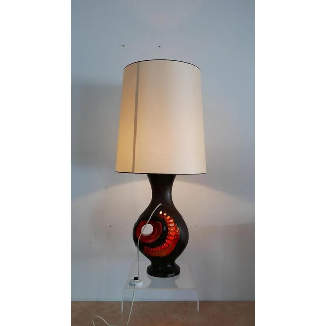 Fat Lava Ceramic Lamp by Walter Gerhards, Germany, 1970s For Sale - Image 11 of 12