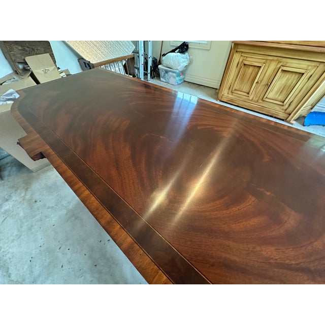 Late 20th Century Signed Maitland-Smith Regency Style Mahogany Bow Front Sideboard For Sale In New York - Image 6 of 17