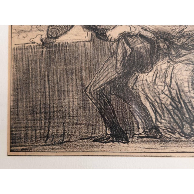 19th Century French Lithograph Print "En Chemin De Fer" by Honore Daumier For Sale - Image 11 of 15