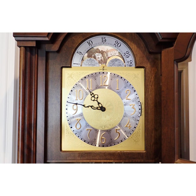 Traditional 1970's Howard Miller "Aristocrat" Grandfather Clock For Sale - Image 3 of 12