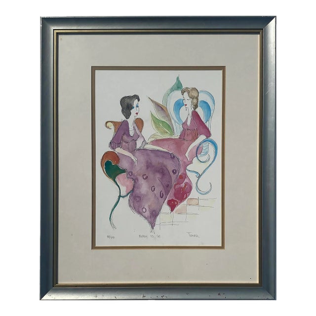 "Ready to Go" Framed Color Lithograph by Tanase, Pencil Signed & Numbered 16/350 For Sale