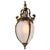 French Art Nouveau Brass and Etched Glass Lantern Pendant Light, 1920s For Sale - Image 11 of 12