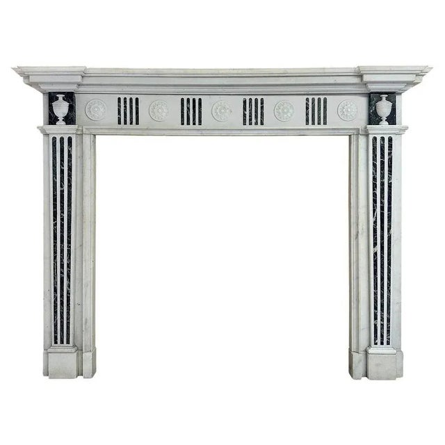 English George II Style Marble Fireplace Mantel, 1860s For Sale - Image 6 of 6