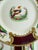 Ceramic 1930s Myott Staffordshire Chelsea Bird Salad Plates Burgundy Gold English China - Set of Eight (8) 7 7/8” For Sale - Image 7 of 11