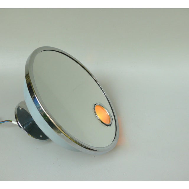 Chrome Plated Wall Mirror, 1962 For Sale - Image 11 of 18