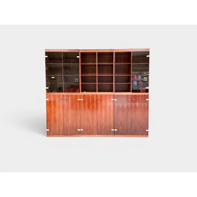 Helge Sibast Modular Rosewood Bookcase by Helge Sibast for Sibast Møbler, Denmark, 1970s, Set of 3 For Sale - Image 4 of 6