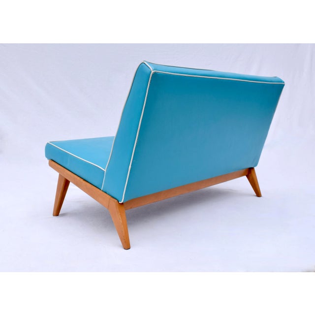 Early Jens Risom Knoll Associates Armless Settee For Sale - Image 9 of 12