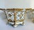 French Pair of French Old Paris Style Reticulated Porcelain Jardinieres With Parcel Gilt Decoration For Sale - Image 3 of 12