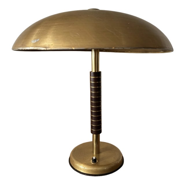 Gold Table Lamp by SBF Sächsische Bronzewarenfabrik, 1940s For Sale