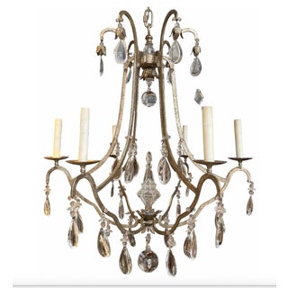 Dennis and Leen Formations French Crystal Primitive Chandelier For Sale