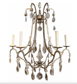 Dennis and Leen Formations French Crystal Primitive Chandelier