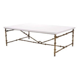 Oly Studio Gilded Iron Faux Bois Branch Diego Cocktail Table For Sale