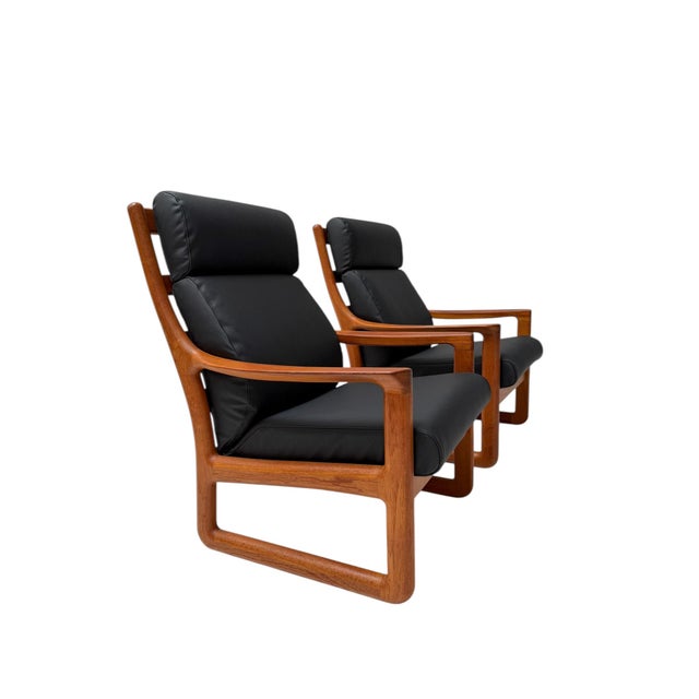 Mid-Century Modern Chairs and Stools by Johannes Andersen for Silkeborg, 1960s, Set of 3 For Sale - Image 17 of 18