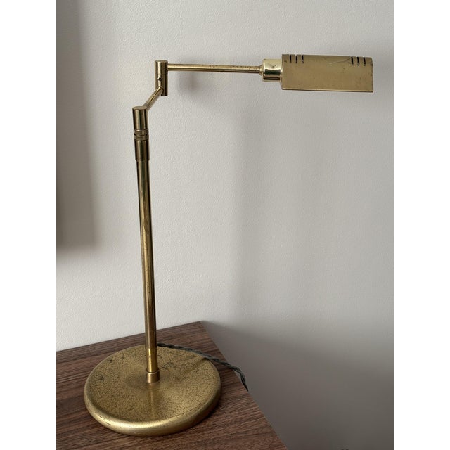 Telescopic Desk Lamp in Brass from Holtkötter, Germany, 1980 For Sale - Image 12 of 12