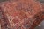 Blue 9 X 11 Vintage Persian Heriz Hand-Knotted Allover Wool Rug in Rust Color For Sale - Image 8 of 12