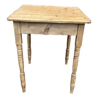 Late 19th Century Pine Side Table For Sale