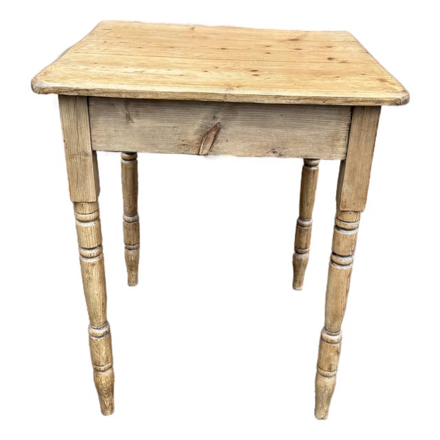 Late 19th Century Pine Side Table For Sale