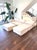 Modern Diorama Cream Sectional Sofa With Modular Ottomans For Sale - Image 3 of 3