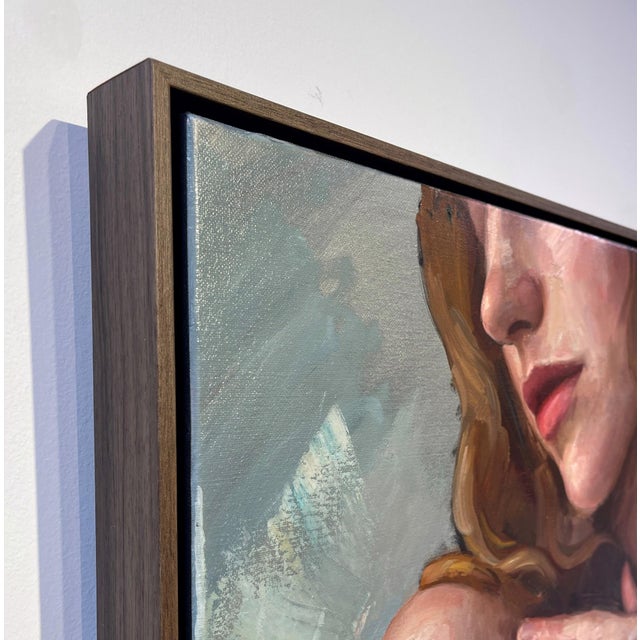 Holding on to a Dream by Matt Talbert | Oil on linen Portrait of a woman with flowing hair. For Sale - Image 4 of 5