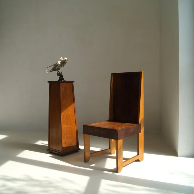 Dutch Art Deco Modernist The Hague School Side Chair, 1920s For Sale - Image 9 of 18