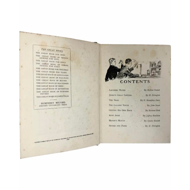 The Great Book of School Stories for Boys by Herbert Strang 1932 Book For Sale - Image 4 of 14