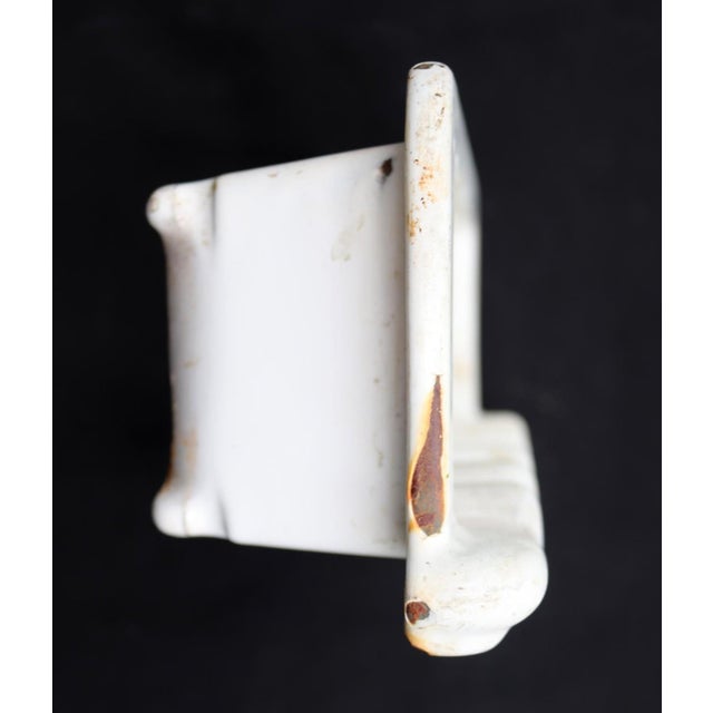 Antique Recessed Enameled Cast Iron Bathtub Soap Dish For Sale - Image 4 of 7