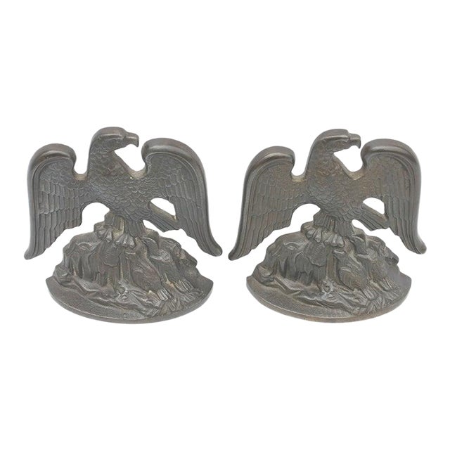 Bronze Eagle Bookends Signed and Dated, 1931 Chairish