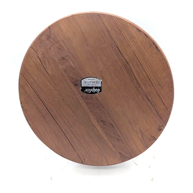 Dansk 1970s Teak Wood Partitioned Snack Bowl For Sale - Image 4 of 11