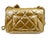 Chanel Chanel Gold Shimmer Crystal CC Handle Crossbody 2 Way Bag For Sale - Image 4 of 7