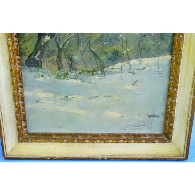 Alberto Carosi, Landscape View, 20th Century, Oil Painting on Board, Framed For Sale - Image 17 of 18
