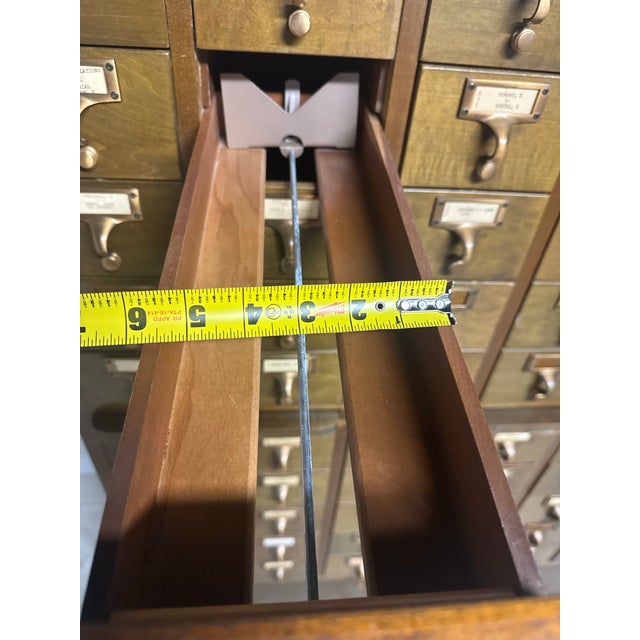 Old university library artifact with incredible presence Authentic vintage Gaylord Bros. Inc. library card catalog cabinet...