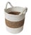 Bring timeless coastal elegance and functional texture into your home with this stunning vintage woven floor basket....