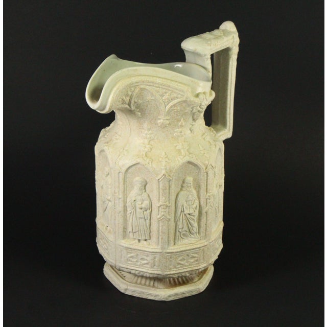 Gothic C. 1842 Charles Meigh Staffordshire Apostle Jug With 8 Saints & Kings, Neo Gothic For Sale - Image 3 of 18